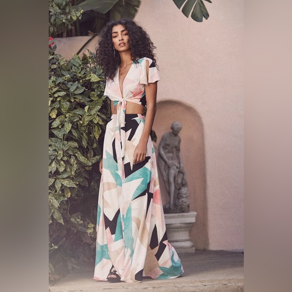 NWT Lulu’s Daydreaming Two Piece Maxi Dress - Picture 4 of 4